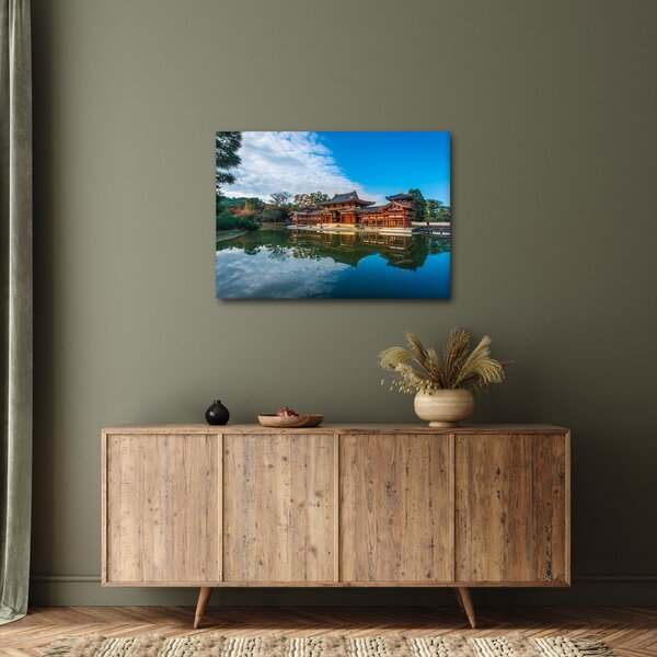 Obraz - Chrám Byodo-in, Japonsko (70x50 cm)
