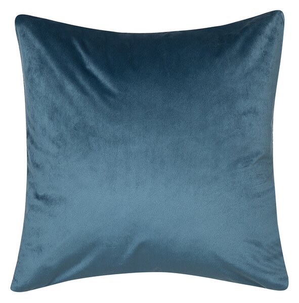 Sada 2 dekorativních polštářů GARDENIA Umělý samet 45 x 45 cm Modrá Abstraktní vzor