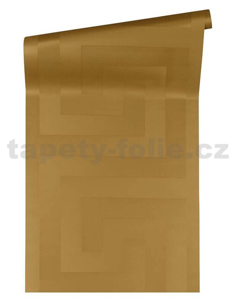 Vliesové tapety na zeď Versace III 93523-2, rozměr 10,05 m x 0,70 m, řecký klíč zlatý, A.S. Création
