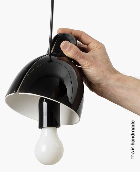 Faro Venice E27 závěsné keramické svítidlo Černá200mm1