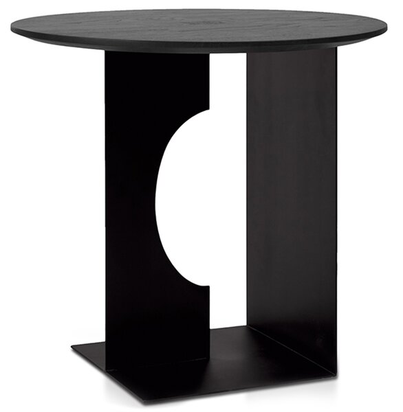 Ethnicraft designové odkládací stolky Teak Arc Black Table