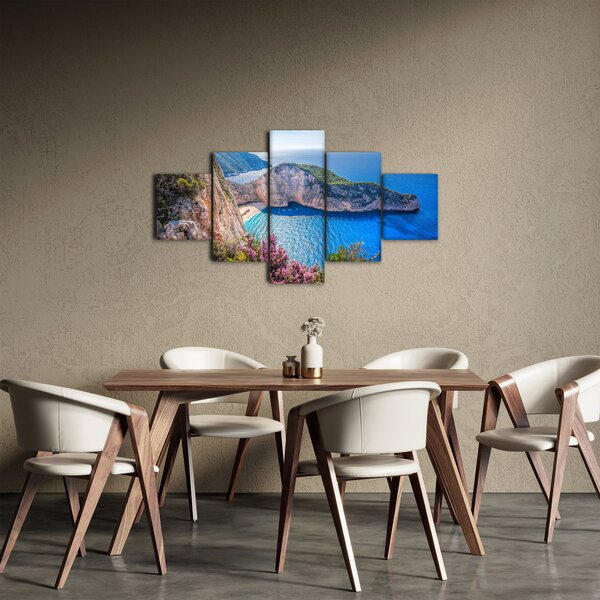 Obraz - Pláž Navagio, Řecko (125x70 cm)