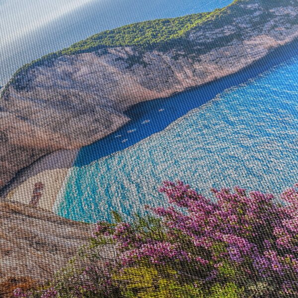 Obraz - Pláž Navagio, Řecko (170x50 cm)