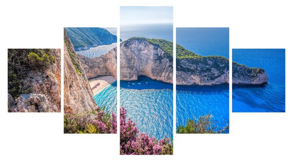 Obraz - Pláž Navagio, Řecko (125x70 cm)