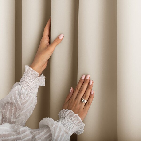 Krémový dimout závěs 140x250 cm Carli Tie – Restilo