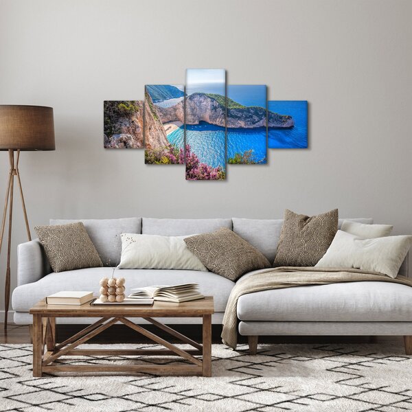 Obraz - Pláž Navagio, Řecko (125x70 cm)