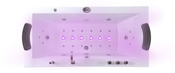 BPS-koupelny Hydromasážní vana HYD-RA640 180x90 bez ohřevu vody