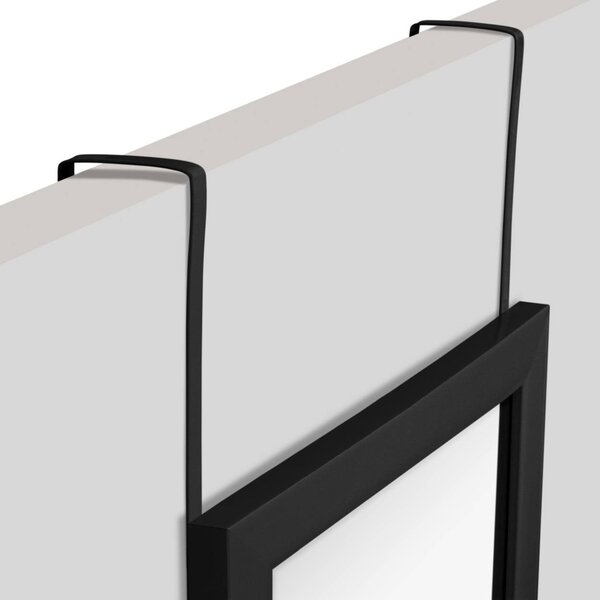 5five Simply Smart Závěsné zrcadlo na dveře HAGGY 110x36 cm černé