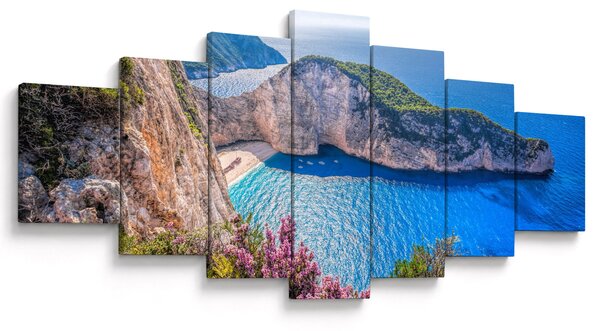 Obraz - Pláž Navagio, Řecko (210x100 cm)