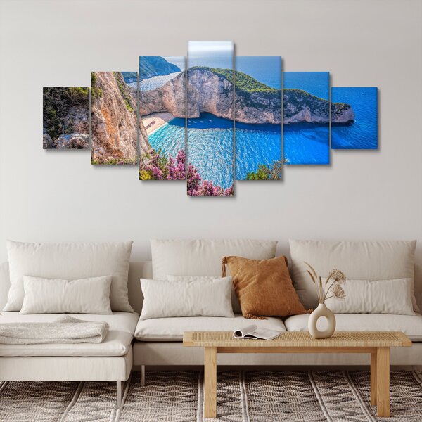 Obraz - Pláž Navagio, Řecko (210x100 cm)