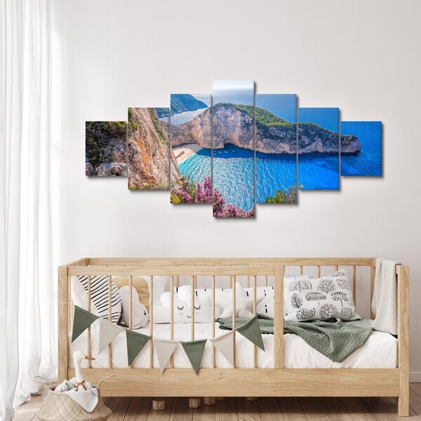 Obraz - Pláž Navagio, Řecko (210x100 cm)