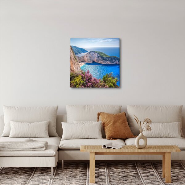 Obraz - Pláž Navagio, Řecko (30x30 cm)