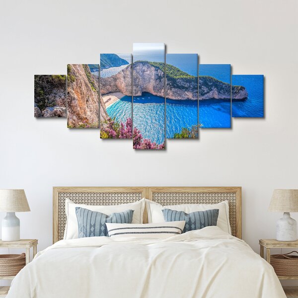 Obraz - Pláž Navagio, Řecko (210x100 cm)