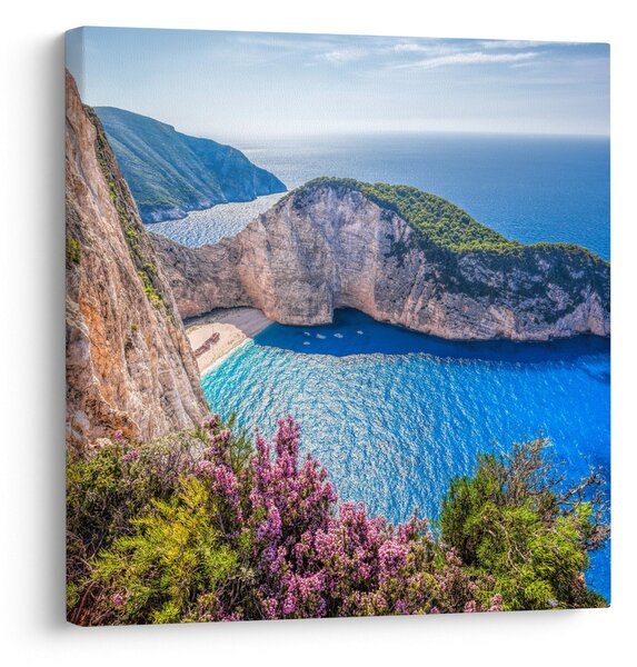 Obraz - Pláž Navagio, Řecko (30x30 cm)