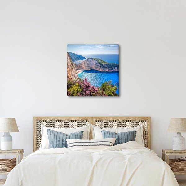 Obraz - Pláž Navagio, Řecko (30x30 cm)