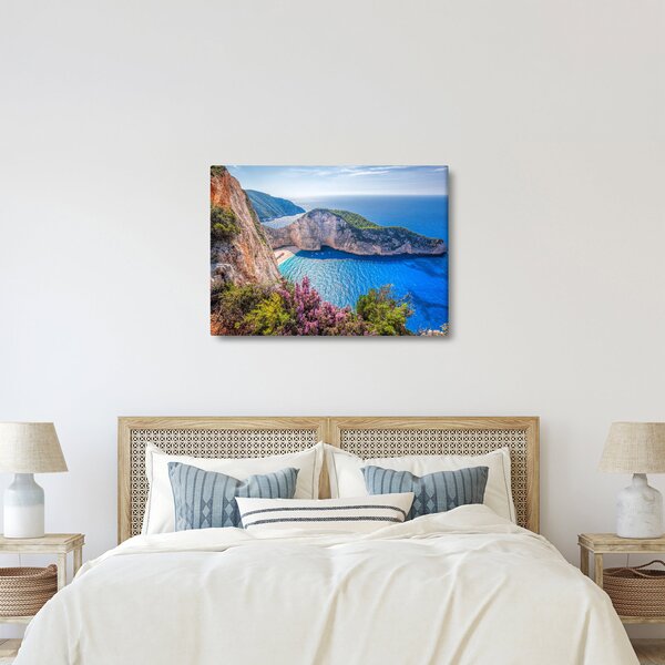 Obraz - Pláž Navagio, Řecko (70x50 cm)