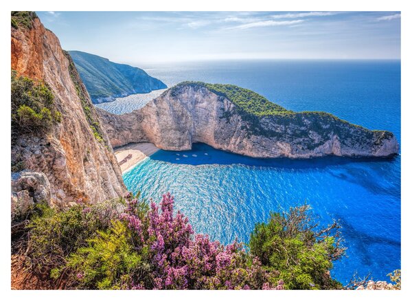 Obraz - Pláž Navagio, Řecko (70x50 cm)