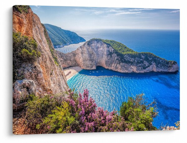 Obraz - Pláž Navagio, Řecko (70x50 cm)