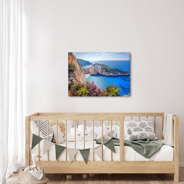 Obraz - Pláž Navagio, Řecko (70x50 cm)