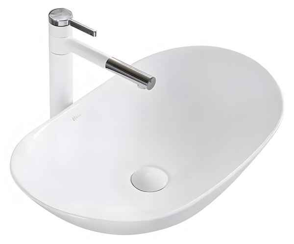 Rea Royal 60 umyvadlo na desku, 62 x 36 cm, bílá, REA-U0441