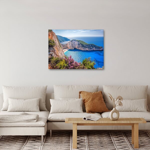 Obraz - Pláž Navagio, Řecko (70x50 cm)