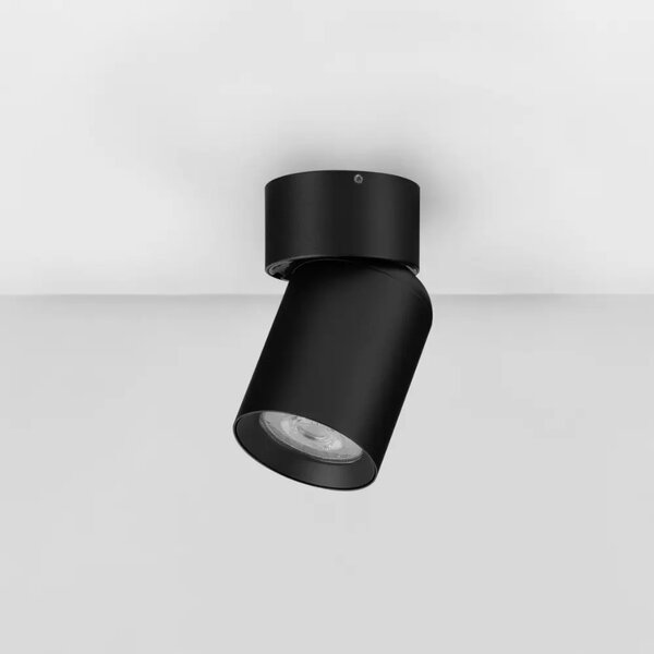 Nova Luce Černé kovové bodové světlo Amecy 6 cm