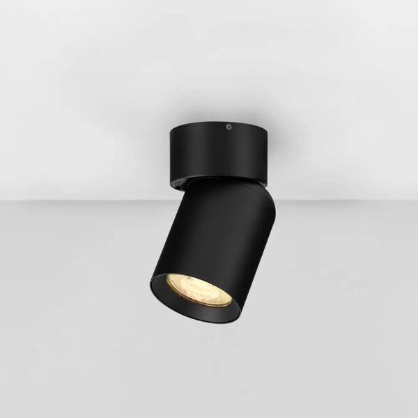 Nova Luce Černé kovové bodové světlo Amecy 6 cm