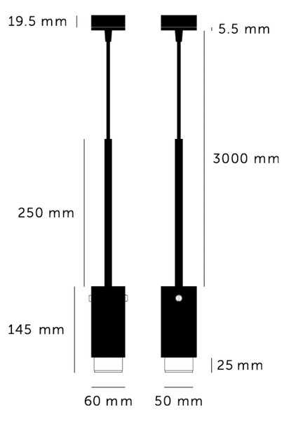 Buster & Punch Exhaust Graphite GU10 závěsné svítidlo Šedá světláČerná