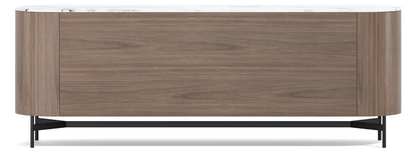 LivinHill Komoda Silario 220 cm ořech/mramor