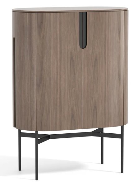 LivinHill Komoda Silario 95 cm ořech/mramor