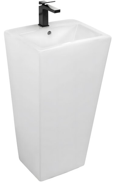 Rea Daria, volně stojící umyvadlo 440x380x840mm, bílá lesklá, REA-U9900