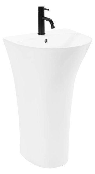 Rea Rita Slim, volně stojící umyvadlo 480x420x835mm, bílá lesklá, REA-U9901