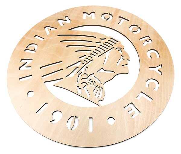 Dřevěná nástěnná dekorace Indian Motorcycle