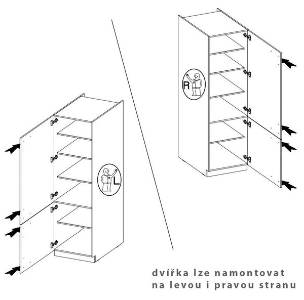 Kuchyňská linka EKO WHITE | ve tvaru L | 309x229 cm | bílá mat