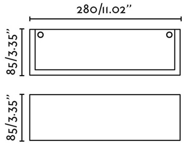 Faro Milo E14 nástěnné interiérové svítidlo 280mm
