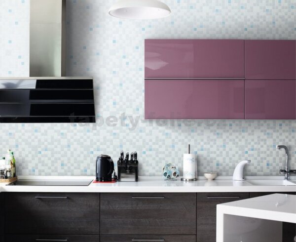 Vinylové tapety na zeď Bravo 81033BR14, rozměr 10,05 m x 0,53 m, 3D mozaika růžovo-krémová, IMPOL TRADE