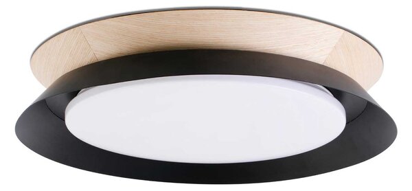 Faro Tender LED přisazené dřevěné svítidlo Černá