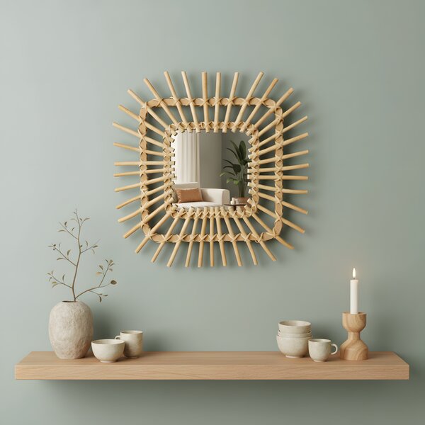 Nástěnné zrcadlo Boho 45CM QDJ071