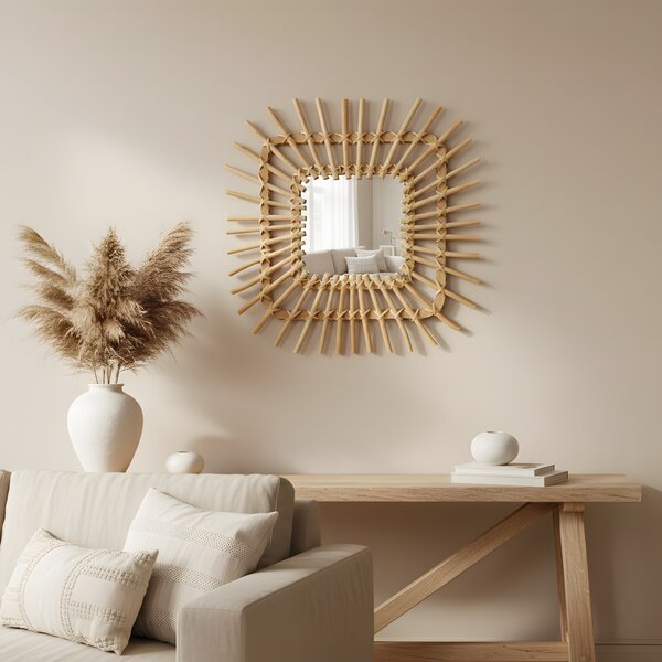 Nástěnné zrcadlo Boho 45CM QDJ071