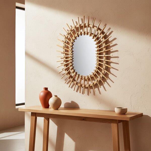 Nástěnné zrcadlo Boho 57CM QDJ5749