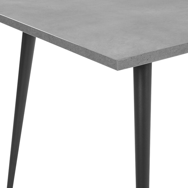 Jídelní stůl SANTIAGO Šedý betonový efekt 120 cm 80 cm