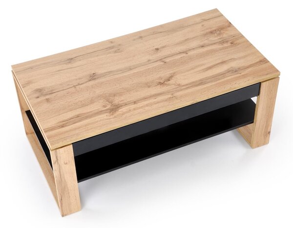 HALMAR Konferenční stolek Betty s výklopnou deskou dub artisan/černý