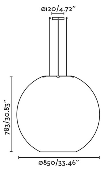 Faro Aire E27 závěsné svítidlo 450mm
