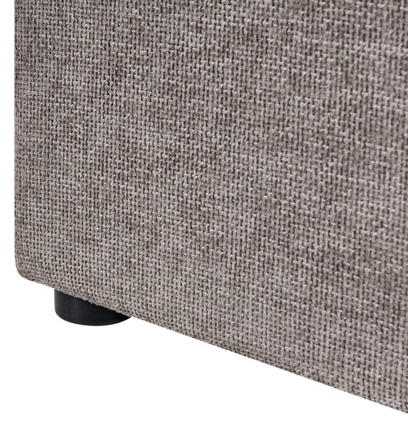 Postel s úložným prostorem Tkanina LAGARDE 180 x 200 cm Taupe