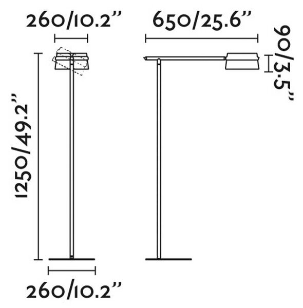 Faro Loop LED stojací stmívatelné svítidlo Béžová