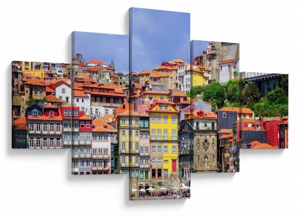Obraz - Ribeira, Portugalsko (125x70 cm)