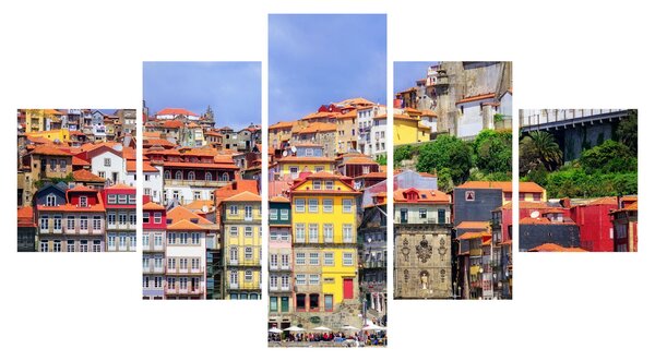 Obraz - Ribeira, Portugalsko (125x70 cm)