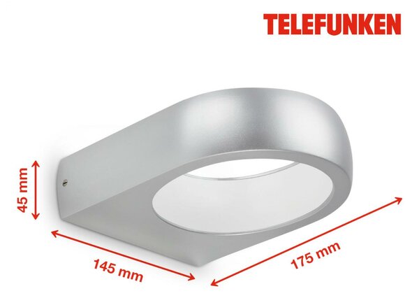 BRILONER LED venkovní svítidlo, stříbrná, 1xLED/6,5W TF 320204TF
