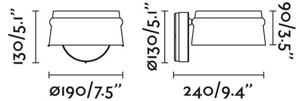 Faro Loop LED nástěnné stmívatelné svítidlo HnědáNastavitelné rameno