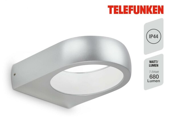 BRILONER LED venkovní svítidlo, stříbrná, 1xLED/6,5W TF 320204TF